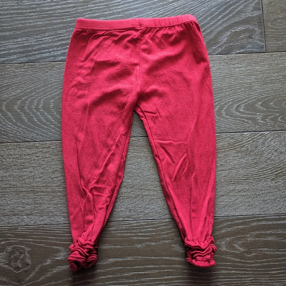 Kickee Pants Babydoll Outfit Set Rose Gold Candy Cane Stripe Size 18-24 Months